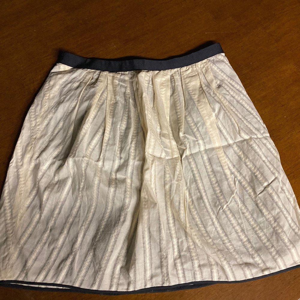 J. Crew Cotton Lined Skirt, Size 6 NWT